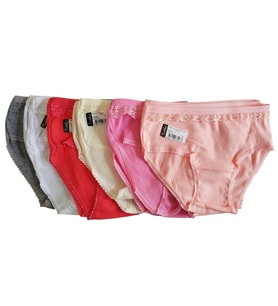 Tutku 0834 Kız Çocuk Ince Bel Pınar Bato-Slip-Külot - 12'li Kombin