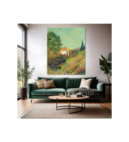 Van Gogh Kanvas Tablo Dijital Baskı Kanvas Duvar Tablosu Bahçe Manzarası Empresyonizm Tablo