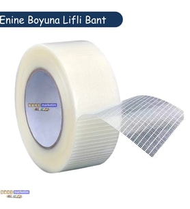 Yırtılmaya Karşı Dirençli, Yüksek Yapışma Gücü Enine Boyuna Lifli Bant 50mmx50mt