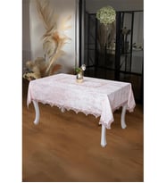 Pera Lüx Dantelli Kadife Kumaş Pudra Masa Örtüsü 160x220 Cm - 1007 (Standart)