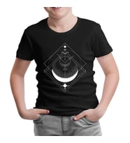 Ay Üçgeni Siyah Çocuk Tshirt