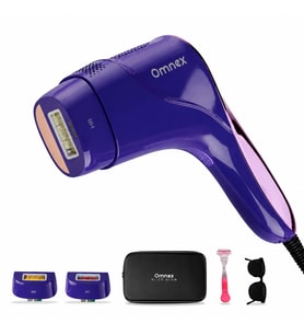 Omnex EliteGlow IPL Lazer Epilasyon Cihazı Buz Başlıklı Akıllı Cilt Sensörlü 10 Kademe Enerji