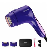 Omnex EliteGlow IPL Lazer Epilasyon Cihazı Buz Başlıklı Akıllı Cilt Sensörlü 10 Kademe Enerji