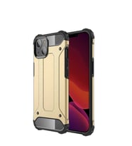 Apple iPhone 13 Mini Kılıf Zore Crash Zırh Silikon Kılıf (Gold)