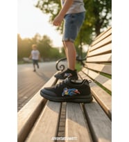 Enoch Süper Kahraman Figürlü Esnek Tabanlı Ve Kolay Giyim Slip-On Model Çocuk Ayakkabı