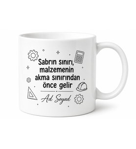 Mühendis Jargonu Yazılı Komik Kupa Bardak Hediye Özel Tasarım Porselen Mug