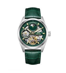 Slazenger SL.09.2559.2.05 Quatrz Yeşil Deri Kordon 44 mm Erkek Kol Saati