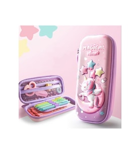 Unicorn 3d Kalem Kutu (Pembe)