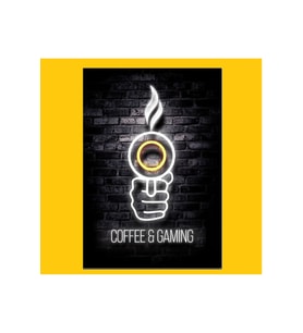 Ahsap Poster Coffee & Gaming