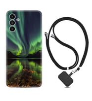 Samsung A23 A31 A32 A50 A51 A52 A53 A70 Kılıf Boyun Askılı Silikon Kuzey Işıkları 1327