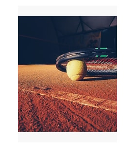 Tenis Topu Tablo Ahşap Poster Dekoratif