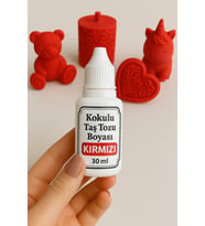 Kırmızı Renk - Kokulu Taş Tozu Boyası - 30 ml