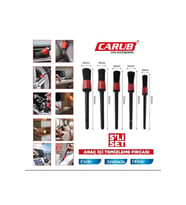 carub car accessories Araç İçi Temizleme Fırçası Detaylı 5’li Fırça Seti