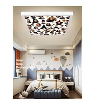 Harry Potter Ledli Çocuk Odası Avize, 60watt, beyaz ışık, 60x60 modern kare, genç odası avize, YENİ