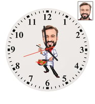 Kişiye Özel Aşçı Tasarımlı Karikatür Duvar Saati 74