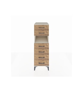 Kronos Dolap Tek Raflı 6 Çekmeceli 44x59x134 Aytaşı-Çam