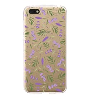 PrintiFy Huawei Honor 7S ile Uyumlu 1mm Slim Fit Water Color 3 Baskılı Şeffaf  Kılıf
