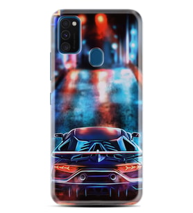 Samsung M21 M22 M23 M30 M31S M32 Kılıf Desenli Silikon Neon Cars 1724