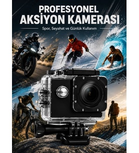 Yüksek Görüntü Kalitesi Sunan 1080p Full Hd Aksiyon Kamerası
