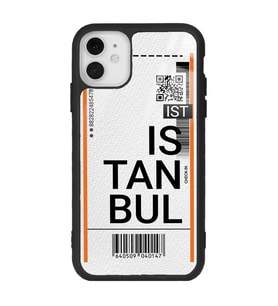 iPhone 11 Uyumlu Bilet Tasarımlı Glossy Telefon Kılıfı