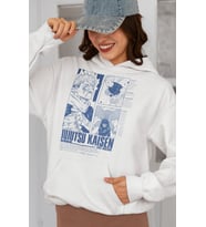 Jujutsu Kaisen Gojo Satoru Baskılı Unisex Oversize Anime Hoodie