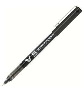 PİLOT V5 HI-TECHPOINT SİYAH KALEM (J)