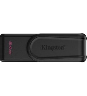 Kingston Datatraveler Exodia S Usb Bellek - 64Gb - Usb 3.2 Gen 1 - Usb Tip A - Siyah/Siyah