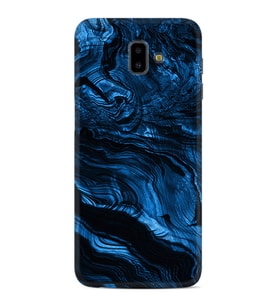 Samsung J6 Plus J7 Prime J7 Pro M20 Kılıf Desenli Silikon Blue MArble 1379