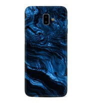 Samsung J6 Plus J7 Prime J7 Pro M20 Kılıf Desenli Silikon Blue MArble 1379