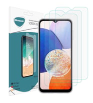 Microsonic Samsung Galaxy A14 Screen Protector Nano Glass Cam Ekran Koruyucu (3`lü Paket) (Renksiz)