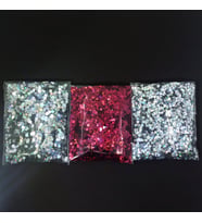 GLİTTER  EPOKSİ SÜSLEME PULU HOLOGRAMLI NAİL ART MAKYAJ ALTIGEN SİM SET 20 GRAM x 3 MODEL 60 GR (Çok Renkli)