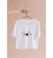 Kedi Tasarımlı Tişört Kişiye Özel ( Unisex - Büyük - Çocuk )
