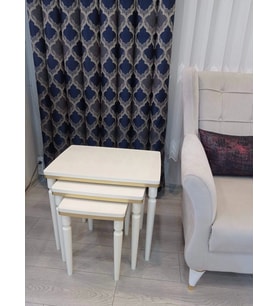 NİVEMESHOME DURU KREM-GOLD 3 LÜ LÜX ZİGON