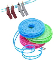 esnek, kaymaz çamaşır ipi, seyahat, balkon, çamaşır ipi, ekstra güçlü, dış mekan, kamp, dış mekan, çamaşır ipi, naylon, çift, rüzgar geçirmez, çamaşır ipi, taşınabilir elbise askısı, katlanabilir