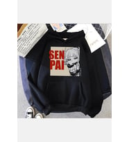 Himiko Toga Kapşonlu Sweatshirt (Siyah)