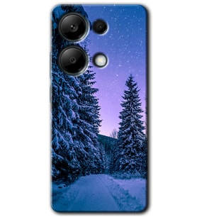 Poco M6 Pro Kılıf HD Desen Baskılı Kılıf - Kış Manzarası