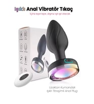 Do it Love - Uzaktan Kumandalı Işıklı 7 Titreşim Modlu  Plug Vibratör -  Tıkaç - Orta Boy