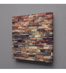 KÜÇÜK DUVAR TAŞLARI KANVAS TABLO 100x100cm (Karışık)