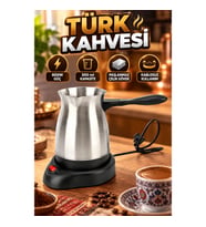 800W Paslanmaz Çelik Elektrikli Türk Kahvesi Makinesi 300 ml Kablosuz Cezve