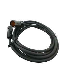 Araç Çakmak Uzatma Kablosu 12-24 Volt 16 Amper 2 X1,5mm TTR Bakır 3 Mt-Siyah