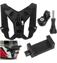 Aksiyon Kamera ve Telefon Tutucu Kask Aparatı Gezi Seyahat ve Sürüşlerde Kullanmak için Cep Telefonu Kask Tutucu (Tüm modeller İle Uyumlu) X001