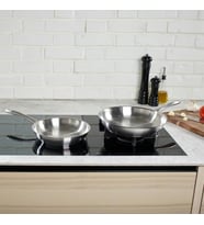 Fissler Catania / Paslanmaz Çelik Tava (Ø 24 Cm), Kaplamasız Saplı Tava, Güveç Tavası, Kızartma Için