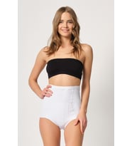 BEYAZ MI Emay 2931 Karın Balen Destekli Slip Lazer Korse
