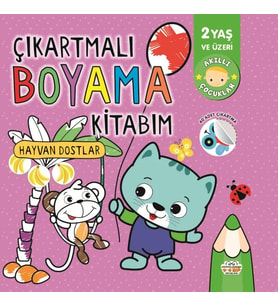 Çıkartmalı Boyama Kitabım Hayvan Dostlar