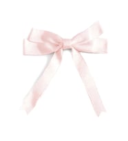 10 Adet Pudra Pembe Saten Fiyonk Süsleme Küçük Kurdele Seti