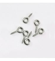 Tahtakale Toptancı Metal Takı Ve Obje Halkası Vidalı  1 CM  (1000 Adet)  Gümüş