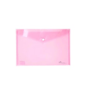 Umix Çıtçıtlı Şeffaf Zarf Dosya Pembe Eco (12 Li Paket)