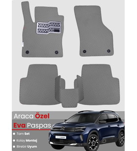 CİTROEN C5 AİRCROSS (2017-2023) Uyumlu EVA Paspas Tam Set–Araca Özel,Su Geçirmez,Kolay Montaj