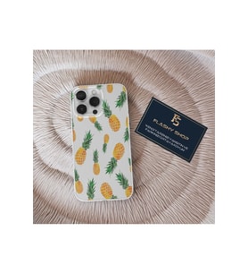 POCO X6 5G Uyumlu Ananas Desenli Şeffaf Kılıf