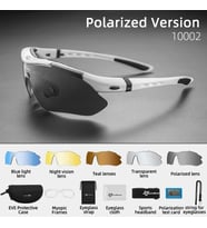 Rockbros Polarize %100 UV korumalı Beyaz 5 LENSLİ Bisiklet Spor Dağ Kayak Gözlüğü